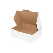 50x Mailing Box 250 x 180 x 75mm Diecut White Carton B5
