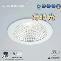 在飛比找樂天市場購物網優惠-好時光～舞光 LED 30W 20.5cm 黑鑽石崁燈 高演