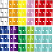Cable Cord Labels, 600 Pcs Cable Labels for Electronics, Self Adhesive Cable Tags Sticker Colorful Wire Identification Label A4 Sheet Write-on Printable Waterproof Oilproof Name Tags, 10 Colors