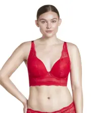 NWT! PARFAIT Women's Sz 38DD Sandrine Plunge Longline Underwire Bra P5351 Red