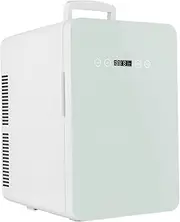 12 Volt Refrigerator Cooler Box Mini for Bedroom Drink Chiller Portable Refrigerator Car Mini Fridge(White)