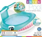 INFLATABLE INTEX WHALE SPRAY POOL 79 X 77 X 36 INCHES AGES 2+ NEW IN BOX