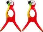 2 Pcs Beach Towel Clips, Lounge Chairs Clips, Parrot Towel Clips for Beach Chair