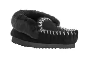 UGG Outback Premium Sheepskin Moccasin Slipper (Black, Size 11M/12W US)