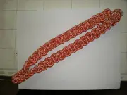 SIGNAL CORPS SHOULDER CORD ORANGE/WHITE US ARMY MILITARY UNIFORM