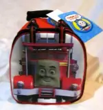 THOMAS THE TRAIN FACE 9.5" RED FIRE TRUCK INSULATED LUNCH BAG LUNCHBOX-NEW!