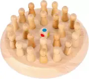 Classic Wooden Memory Chess Game, Wooden Memory Match Stick Chess Board Games, E