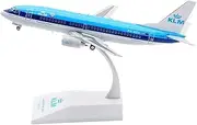 Pre-Built Model Aircraft 16CM 1/200 Scale Civilian Aircraft Model for KLM Royal Dutch Airlines B737-300ER PH-BDH Highly Detailed Airplane Miniature Airplane Model