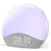 Sunrise Alarm Clock, White Noise Sound Machine, Upgraded Backlit Buttons for