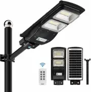 LANGY 60W Solar Street Light 6000 Lumens, 120 LED, PIR Sensor, Dusk to Dawn