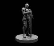 Knight Statue Metal for D&D Dungeons and Dragons Pathfinder DND Mini
