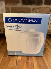 CORNINGWARE FRENCH WHITE TABLEWARE # 1040376 Cookie Jar NIB 2000