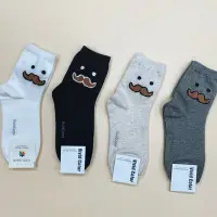 在飛比找Yahoo!奇摩拍賣優惠-小鬍子 品客系列 翹鬍子 韓國襪子 長筒襪