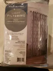 Design Solutions Light Filtering Maroc Weave Grommet Curtain Panel 50 x 94" (1)