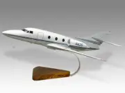 Dassault Falcon 10 Desk Wood Airplane New Model Small Scale 1/48