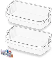 [2 PACK] UPGRADED W10803530 Refrigerator Door Shelf Compatible with Whirlpool Refrigerator Door Shelf WRT311FZDW00 WRT311FZDM00 Door Bin For Maytag Refrigerator Replacement Parts W10582649 AP5982593
