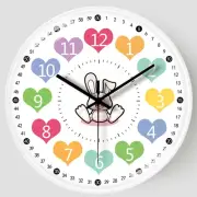 Student Silent Wall Clock Household Non Ticking Learning Clock Teaching Clock