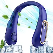 Portable Neck Fan, Portable USB Fan, Quiet Neck Fan, 720° Cooling, Mini Fan, Small Bladeless Fan Neck Fan with LED Screen for Travel, Kitchen, Office, Camping