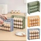 Kitchen 30 Grid Egg Storage Box Flip Type Refrigerator SideDoor Egg Rack E0Q9