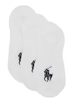 Polo Ralph Lauren Logo-intarsia Stretch-cotton Trainer Socks - set of Three - White - One Size One Size