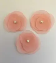 Fabric Chiffon Flowers