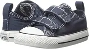 [CONVERSE ALL STAR] Converse Kids' Chuck Taylor All Star 2v Low Top Sneaker Navy/White, Navy/White, 23 M EU / 7 M US Toddler