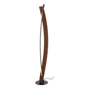 Nijmegen Veneered Walnut Timber Floor Lamp