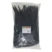 Powerforce Cable Tie Black 380mm x 7.6mm Pack of 1000 POWCT3807BK/1000