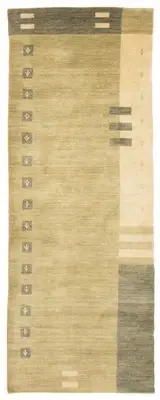 Vintage Hand loomed Runner Rug 2'11" x 8'0" Traditional Wool Carpet