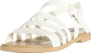 [Crocs] Tulum Sandal W Women's Sandals, Oyster/Tan, 8 US