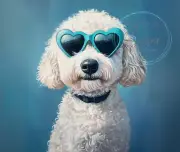 Doodle Dog Mouse Pad Gift Art Computer Labradoodle Goldendoodle Sunglasses Fun