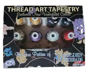 Robison Anton Thread Art Tapestry Set - 10 Variegated Rayon/ 2 Black Rayon - NEW