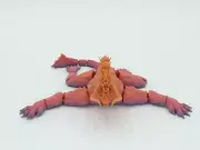 BEHEMOTH Articulated Flexi Rainbow Colors 9" 3D Printed Figure