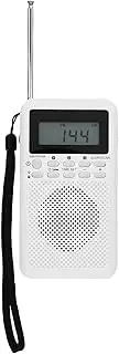 AM FM Portable Pocket Radio, Battery Operated, Digital Tuning, Loud Speaker,LCD Screen, Alarm Clock, Handheld Emergency Radio for Indoor & Outdoor