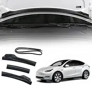 FASTCHE Front Hood Weather Strip Fit for Tesla Model Y Accessories Front Hood Weather Strip Rubber Seal Protector Guard Strip for Tesla Model Y 2020-2023 Font Hood Dust Proof Seal Strip