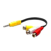 3.5mm to 3RCA Sound Cable 3.5mm Adapter Cable for Home Theater Amplifiers
