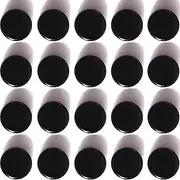 ZDZBLX Fridge Magnets, 20 Pcs Strong Small Round Magnets for Whiteboard, Cute Mini Heavy Duty Magnets for Refrigerator, Crafts, Locker, Kitchen, Office - Black