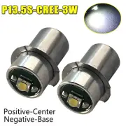 2X LED UPGRADE P13.5S BULB GLOBE for MAGLITE TORCH FLASHLIGHT 2D 3D CELL 3V-5V