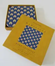 Williams Sonoma Marseille French Blue Dijon Mustard Coasters Set 4 NIB