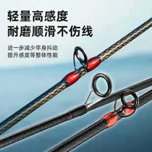 漁具 ● 日本進口路亞竿全套海竿碳素超硬水滴輪套裝海釣竿遠投路亞桿