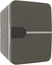 Mini Fridge Compact Refrigerator Lightweight Portable Thermoelectric Cooling Warmer Makeup Fridge for Apartment Outdoor Dorm, Gray