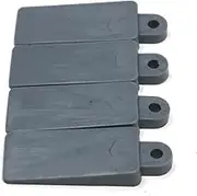 4 x Soft Rubber Window Door Table Furniture Wedges Stop Stay Jam Lock Dark Grey