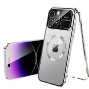 Full Protection Phone Case for iPhone 13 Pro Max Compatible Alloy+Tempered Glass Phone Cover