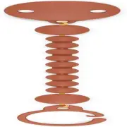 Colour Essence Silicone Bobble Soother Clip, Brick Red