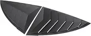 2PCS Car Rear Triangle Window Shutters Triangle Sunshade Modified Compatible for Tesla Model Y Louver Side Vent Trim Modified Accessories(2pcs Bright Black)