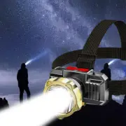LED Headlamp USB Rechargeable Headlight Built-in Battery Waterproof Head Torch