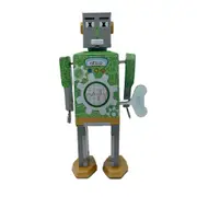 Mr & Mrs Tin 17cm Retro Eco Bot Mechanical Robot Vintage Collectible Display