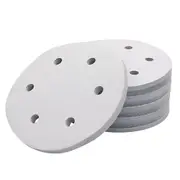 100x 123mm 6/8-Hole Sanding Discs Hook Loop Orbital Sander Pads 80 120 240 Grit