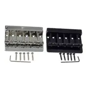 5 Strings Bridge Saddles Zinc Alloy Tailpiece Electric Bass Bridge Replacements