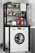 Laundry Room Shelf with Hanging Rod and Over Washer Dryer Storage Shelf Bathroom nization Space Saving Shelves for Washing Machine 3 Tier Shelving Units